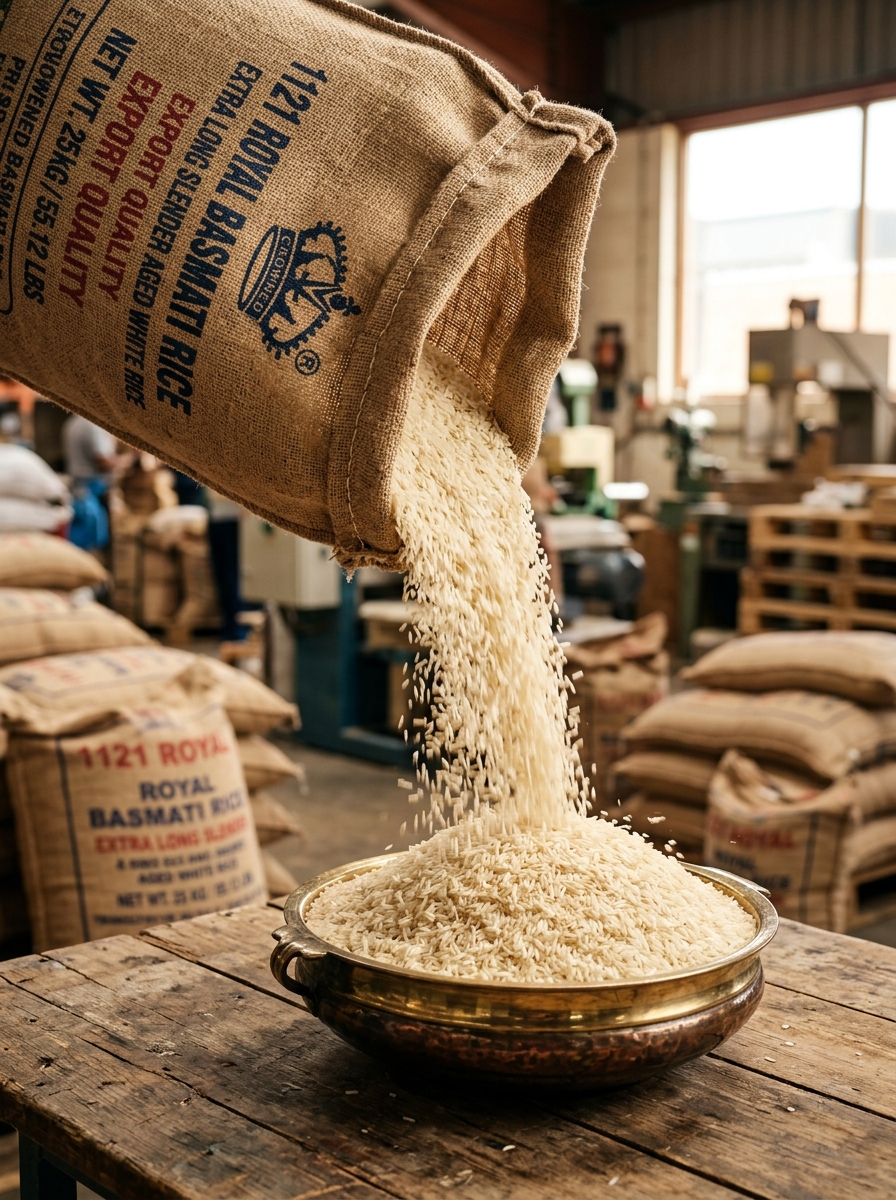 1121 Royal Basmati Rice - Jute Export Sacks