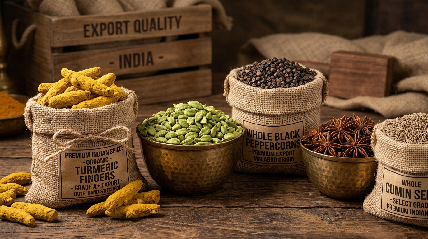 Whole & Ground Indian Spices